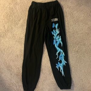 Lightning and Butterfly Sweatpants